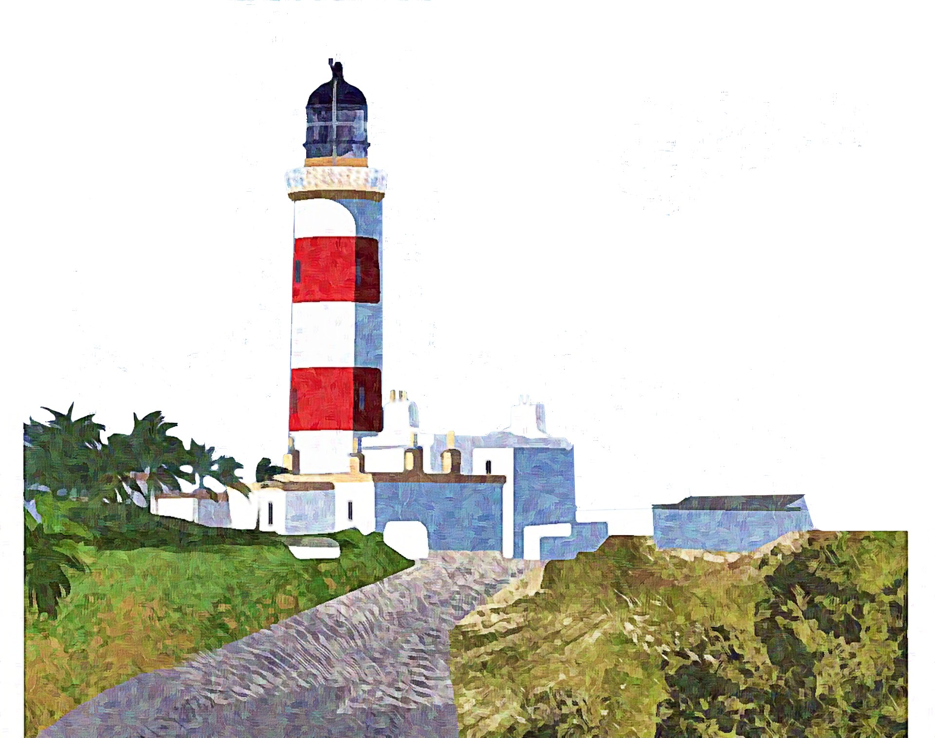 Leuchtturm Point of Ayre (Illustration: Frauke Schneider)